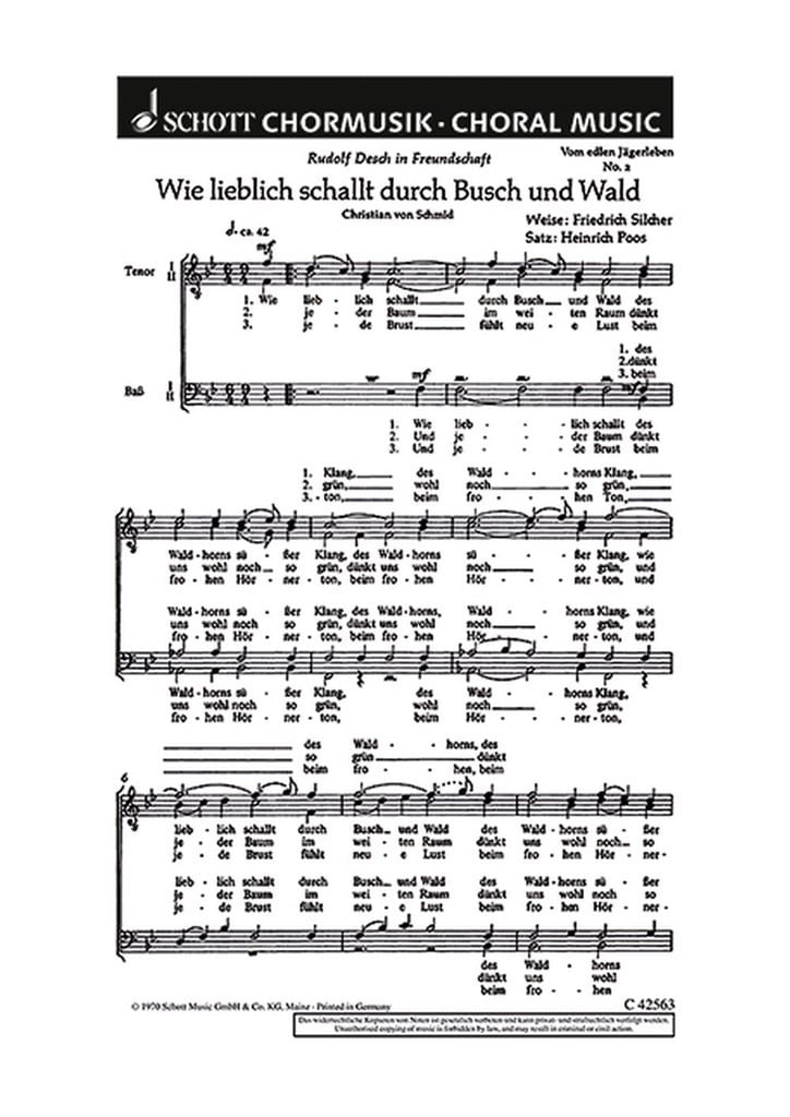 Vom edlen Jagerleben
